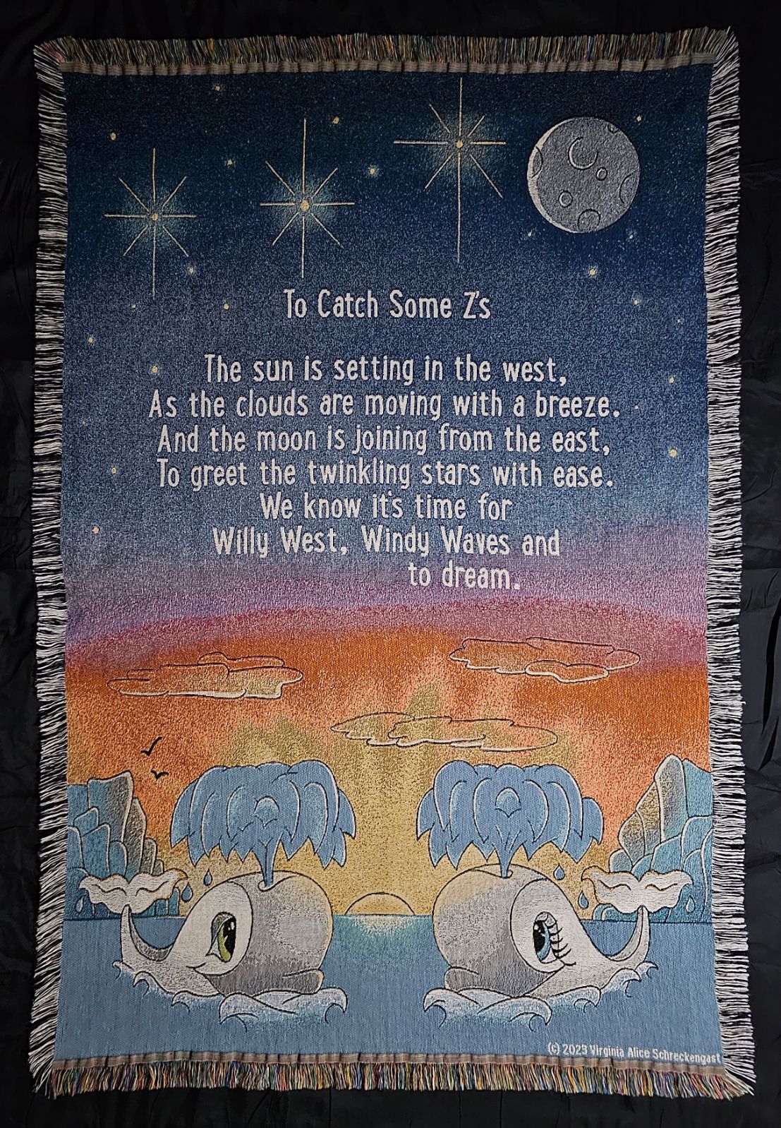 Personalized Whale Throw Blankets